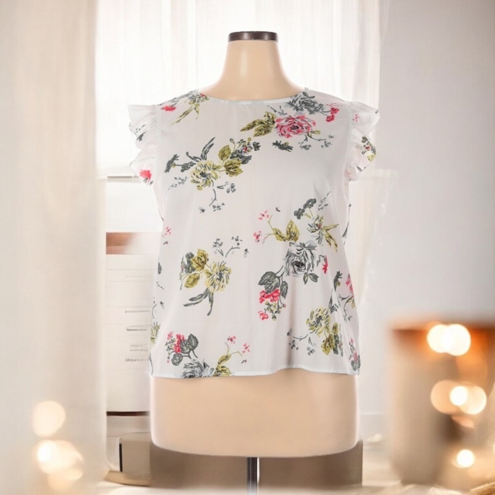 Shein Floral Print  Blouse | SIZE 2X